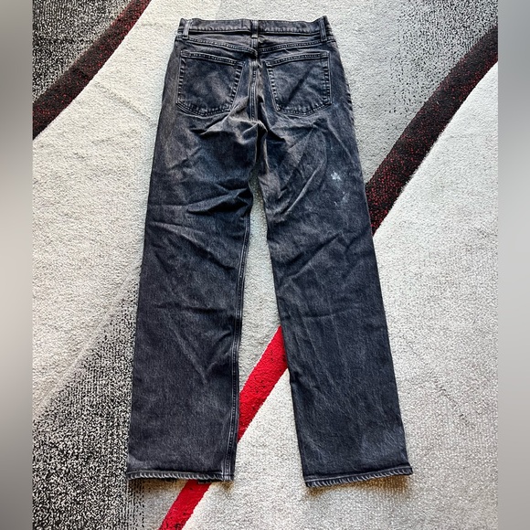 Abercrombie & Fitch Black The 90’s Relaxed High Rise Split Jeans - Picture 5 of 6